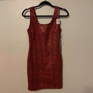 Red Snake Skin Dress